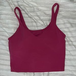 pink lulu align tank